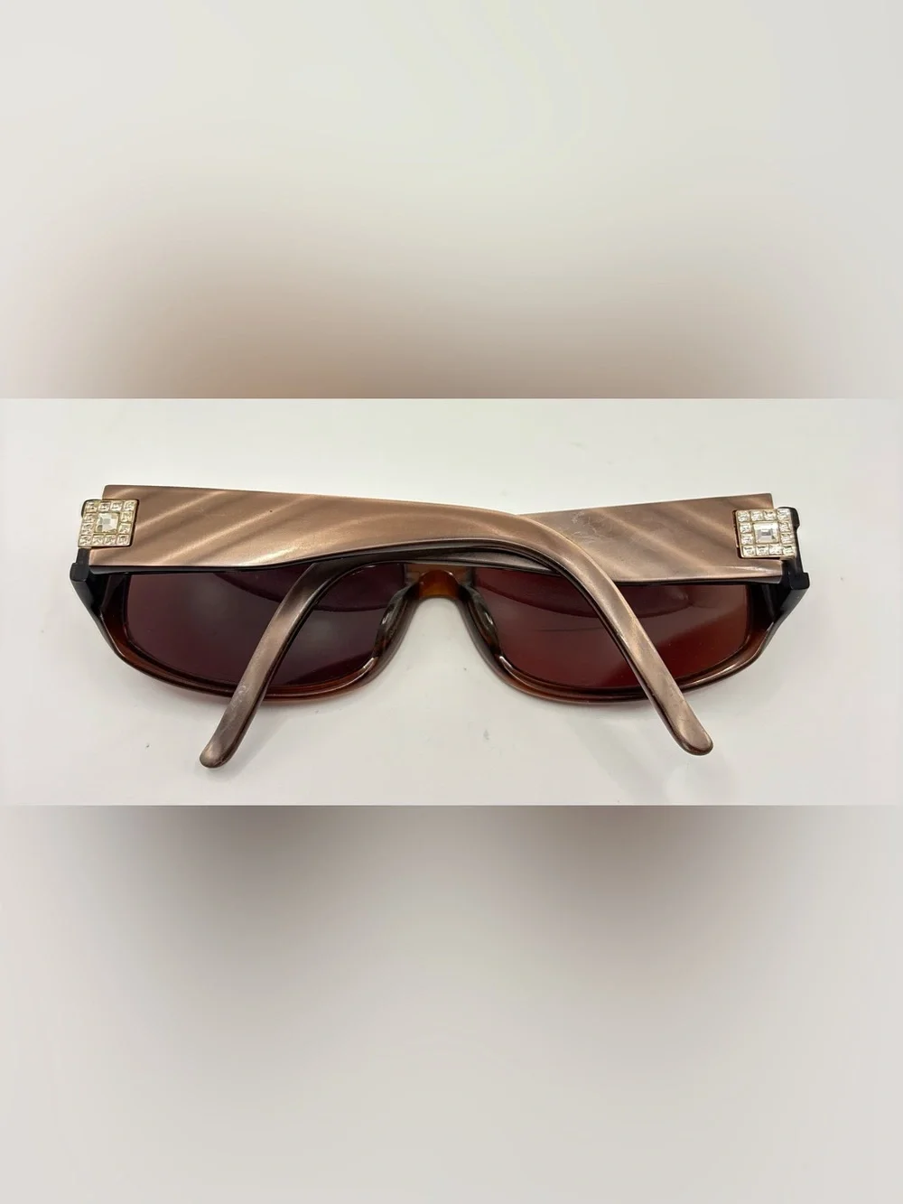 Saks Fifth Avenue 52/S Brown Oval Sunglasses Frames Only
